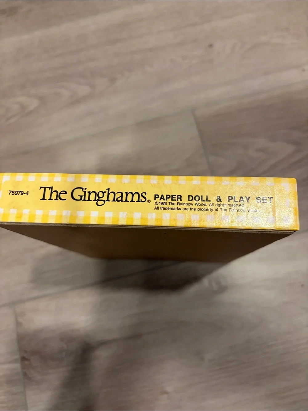 Vintage The Ginghams Becky’s Playroom Paper Doll & Play Set - Yellow Gingham